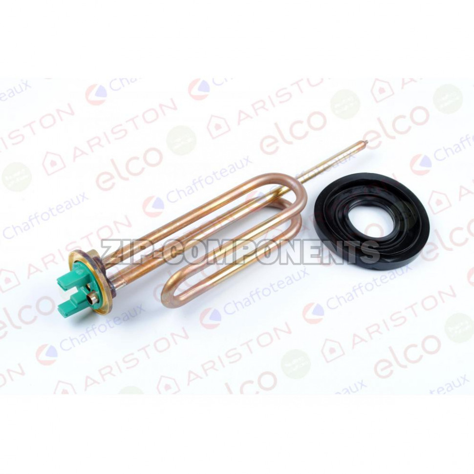 Тэн водонагревателя 1500W, M6, D-48мм, H-280мм, оригинал Ariston 65111790