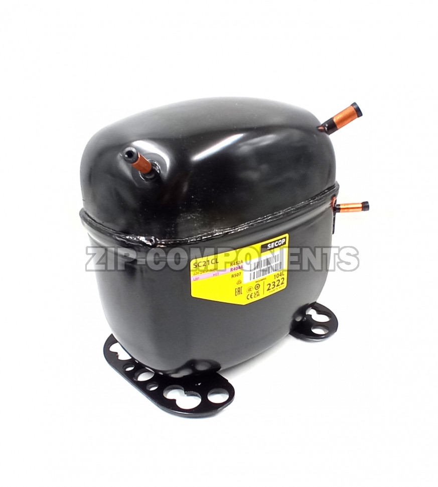 Компрессор низкотемпературный Secop SC 21 CL R-404 (906Вт при -23.3° ) в индивидуальной упаковке