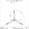 Крестовина барабана cod739 (H=126мм) Samsung DC97-15184A