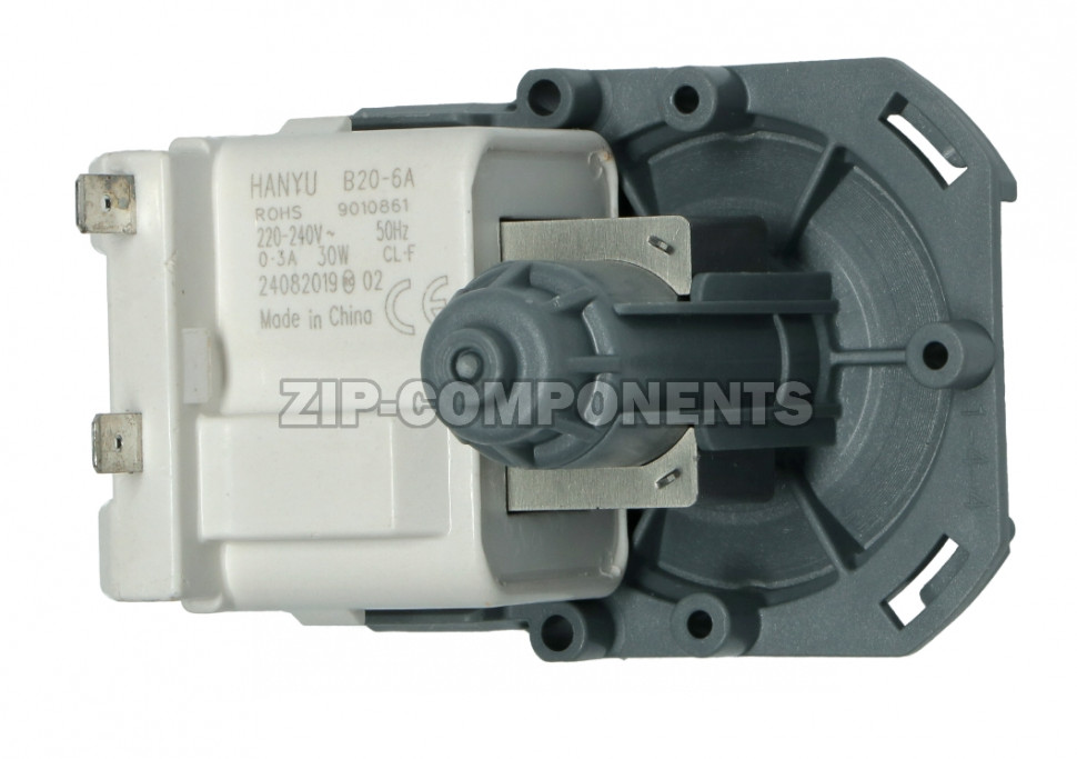 Помпа HANYU 9010208 - B20-6AZC 30W на защелках 3шт клеммы сзади раздельно